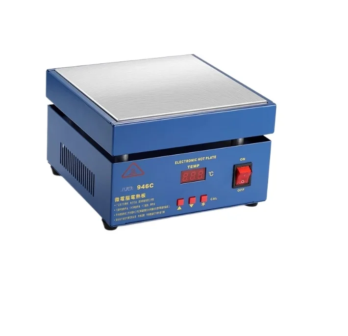 600W 946C Electronic Hot Plate Preheat Digital Preheating Station 200x200mm For PCB SMD Heating Led Lamp Desoldering 110V/220V
600W 946C Electronic Hot Plate Preheat Digital Preheating Station 200x200mm For PCB SMD Heating Led Lamp Desoldering 110V/220V
