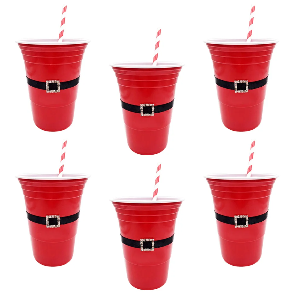 12 Pcs Drink Cup Straw Set Christmas Santa Belt Pattern Food Grade Plastic Party Cups Home Use Beverage Water
12 Pcs Drink Cup Straw Set Christmas Santa Belt Pattern Food Grade Plastic Party Cups Home Use Beverage Water