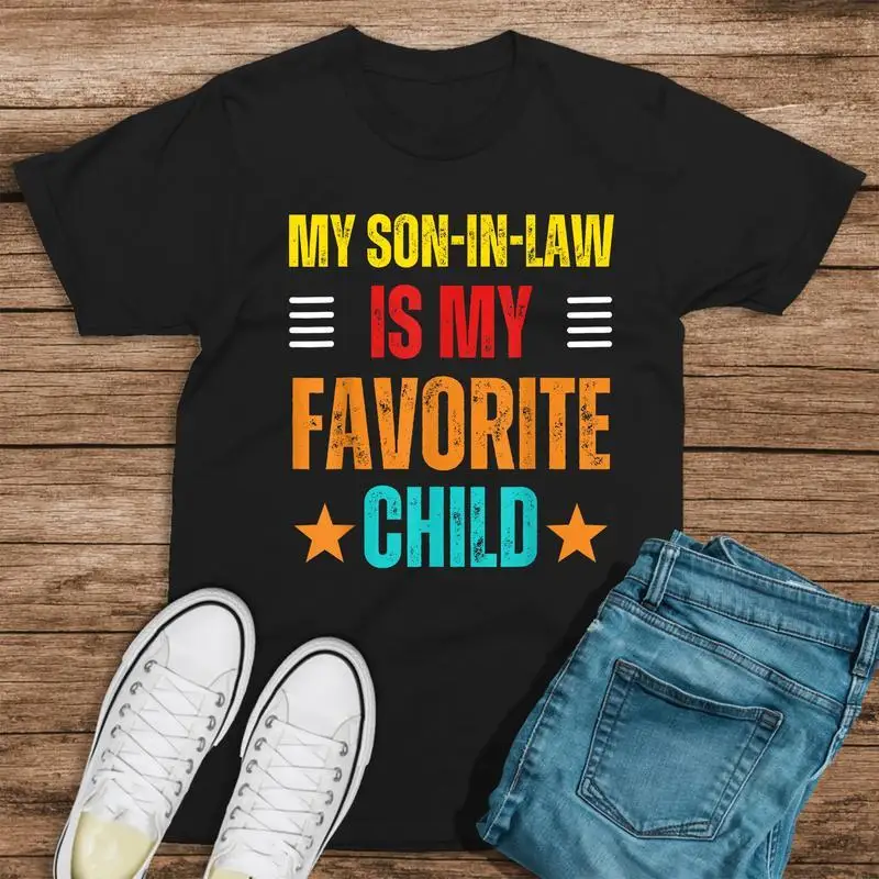 My Son In Law Is My Favorite Child Funny Fathers Day Retro T-Shirt, Unisex Casual Short Sleeve T-Shirt
My Son In Law Is My Favorite Child Funny Fathers Day Retro T-Shirt, Unisex Casual Short Sleeve T-Shirt