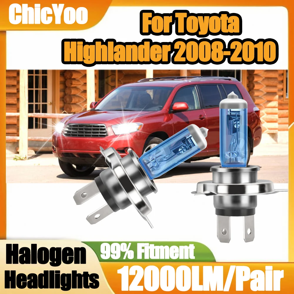 2PCS 12000LM High Power Canbus Auto Headlamps H4 Halogen Headlight 12V Super Bright 6000K White For Toyota Highlander 2008-2010
2PCS 12000LM High Power Canbus Auto Headlamps H4 Halogen Headlight 12V Super Bright 6000K White For Toyota Highlander 2008-2010