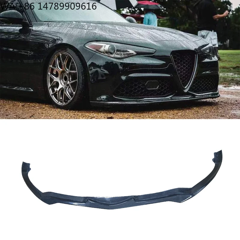 Giulia Sport VELOCE Carbon Fiber Front Lip Bumper Exhaust Cut-Outs Carbon Black High Polished for Giulia 2017-2021
Giulia Sport VELOCE Carbon Fiber Front Lip Bumper Exhaust Cut-Outs Carbon Black High Polished for Giulia 2017-2021