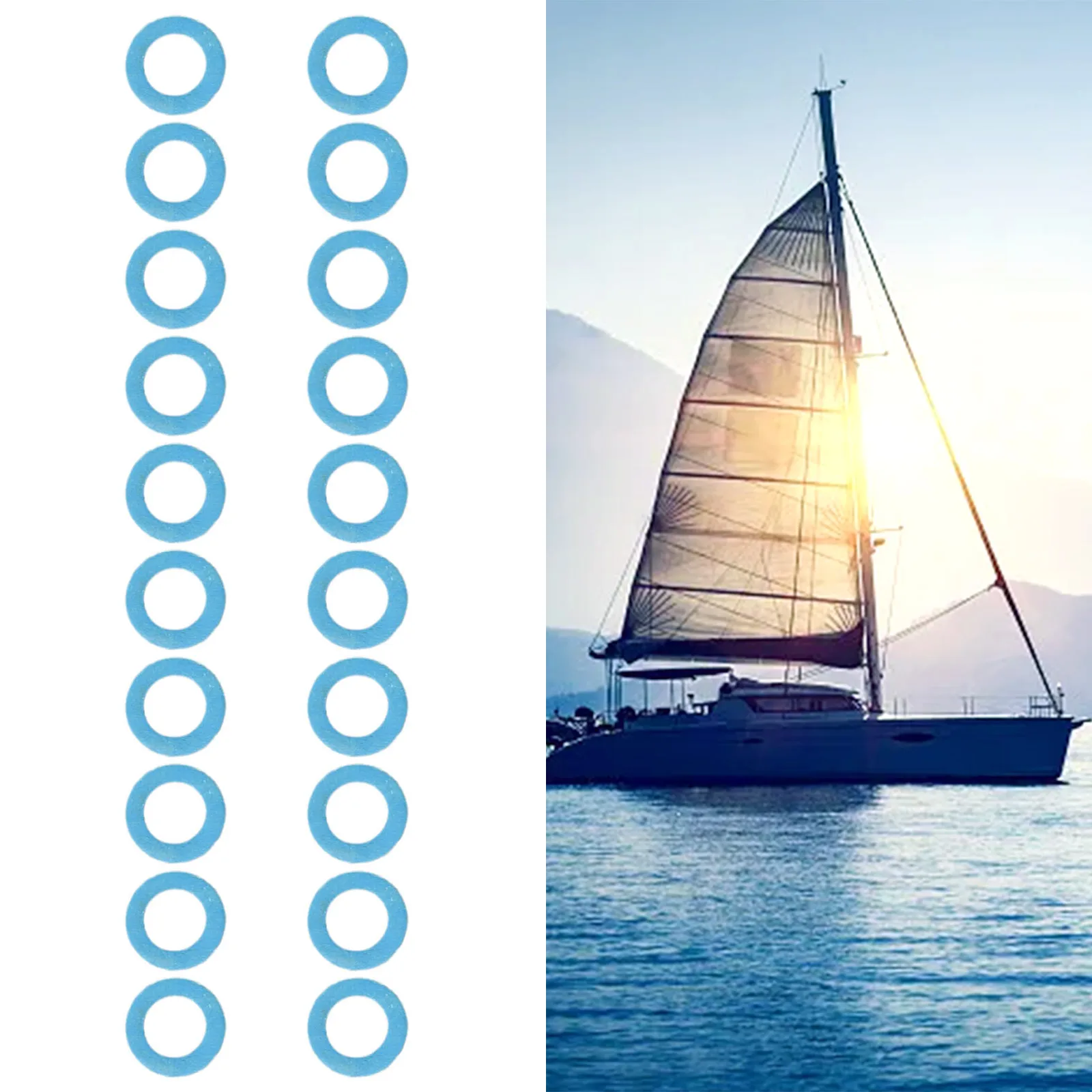 Boat Accessories Drain Screw Gasket 18-2244 Plastic 12-19183-3 20x Drain Screw Gasket Boat Parts For OMC 307552
Boat Accessories Drain Screw Gasket 18-2244 Plastic 12-19183-3 20x Drain Screw Gasket Boat Parts For OMC 307552