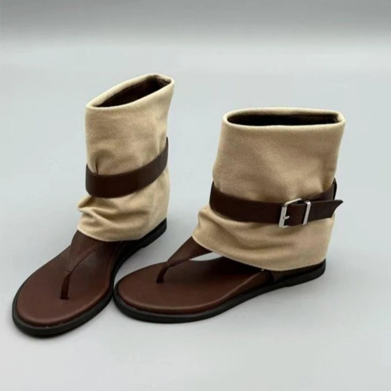Women Ankle Cool Boots Sandals Clip Toe Casual Flats Shoes 2025 Summer Designer New Walking Shoes Sport Slides Mujer Flip Flops
Women Ankle Cool Boots Sandals Clip Toe Casual Flats Shoes 2025 Summer Designer New Walking Shoes Sport Slides Mujer Flip Flops