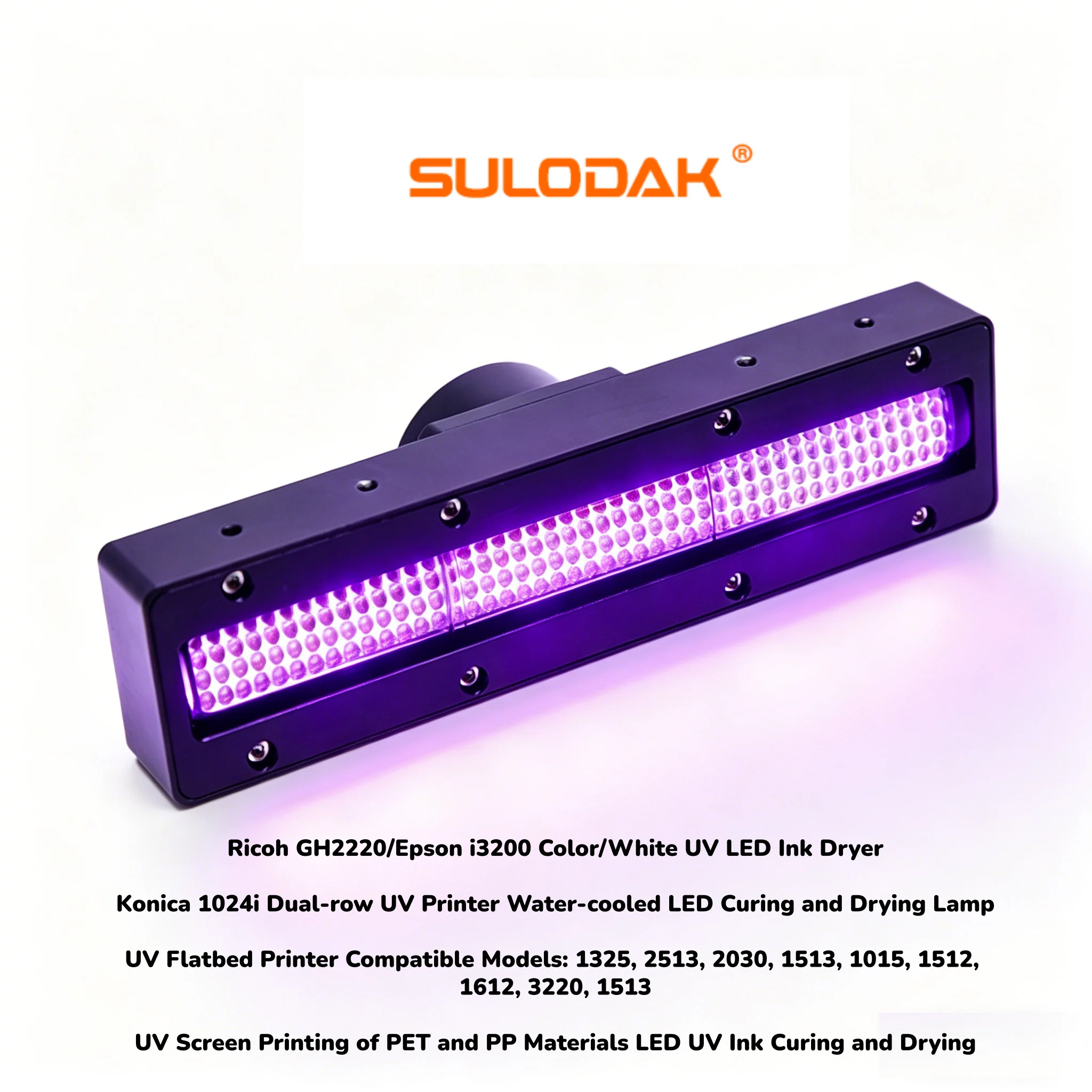 Water Cooled LED UV Curing Lamp Blue Light Drying Lamp For Ink Ricoh Konica Toshiba Dual Row Printhead UV Flatbed Printer
Water Cooled LED UV Curing Lamp Blue Light Drying Lamp For Ink Ricoh Konica Toshiba Dual Row Printhead UV Flatbed Printer
