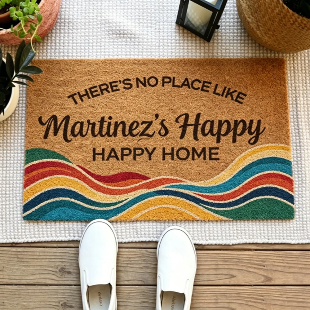 Custom Welcome Mat Colorful Line Pattern Non-slip Absorbent Floor Mat Entryway Decor Housewarming Essential Gift For Family
Custom Welcome Mat Colorful Line Pattern Non-slip Absorbent Floor Mat Entryway Decor Housewarming Essential Gift For Family