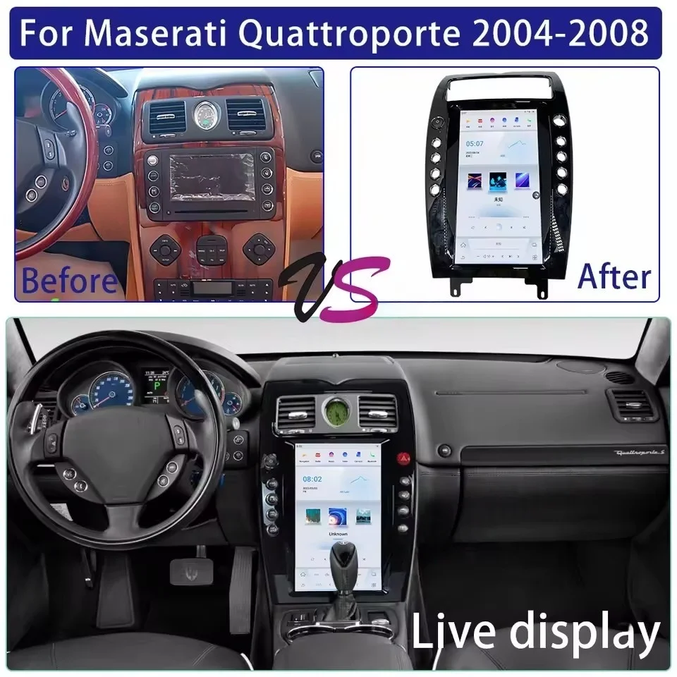 13.9“ Android Car Radio Screen For Maserati Quattroporte 2004-2012 Wireless CarPlay GPS Navigation Player Stereo Multimedia DSP
13.9“ Android Car Radio Screen For Maserati Quattroporte 2004-2012 Wireless CarPlay GPS Navigation Player Stereo Multimedia DSP