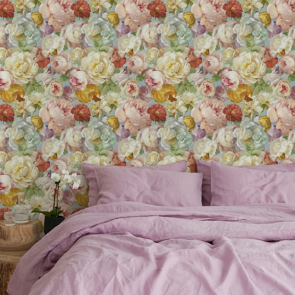 Retro Floral Self-adhesive Wallpaper Romantic Purple Flower Waterproof Wallpapers Peel and Stick Wall Stickers Home Decoration
Retro Floral Self-adhesive Wallpaper Romantic Purple Flower Waterproof Wallpapers Peel and Stick Wall Stickers Home Decoration
