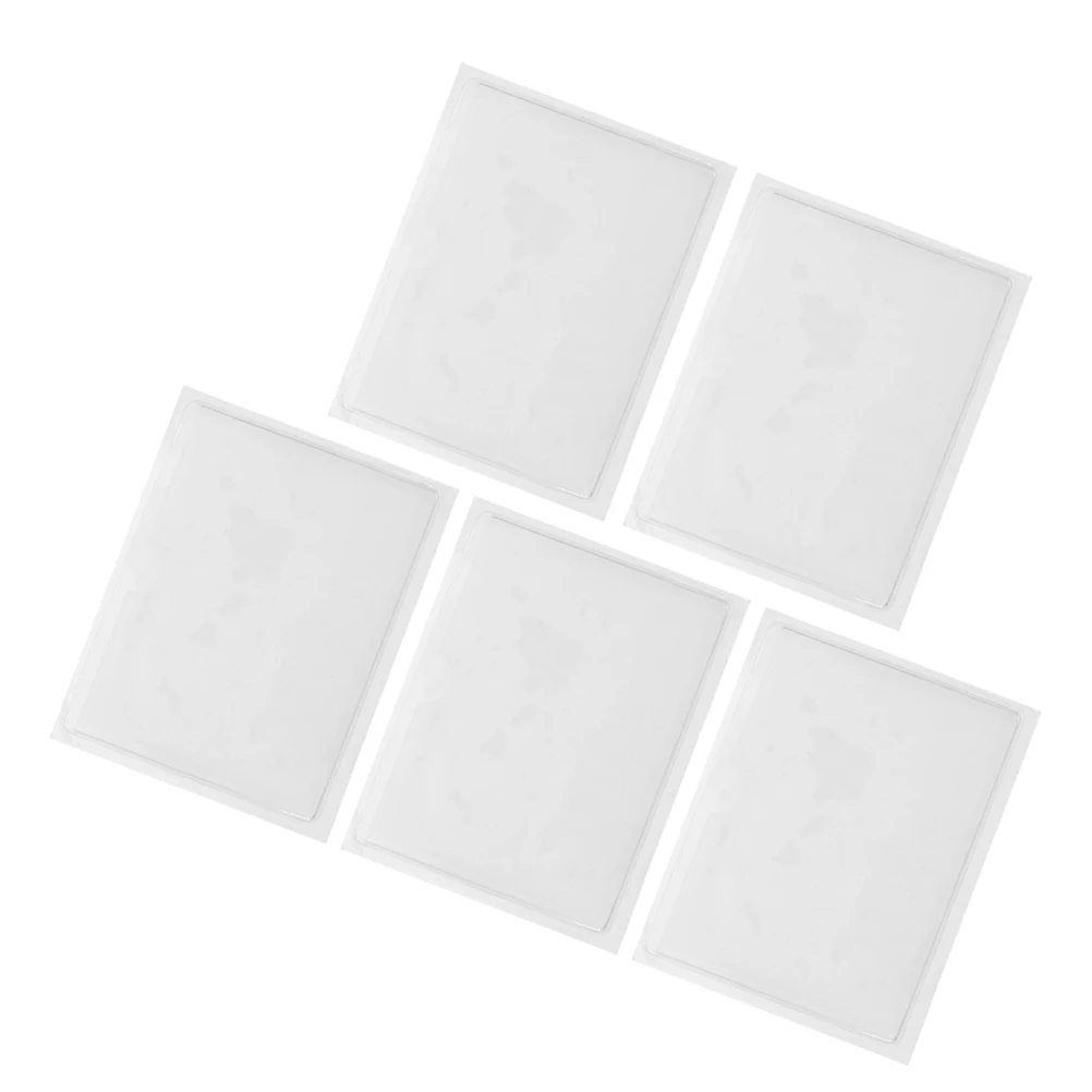 5pcs Clear Adhesive Card Holders PVC Plastic Stickers Labels Reusable Business Sleeves Protective Pocket Index Organizers
5pcs Clear Adhesive Card Holders PVC Plastic Stickers Labels Reusable Business Sleeves Protective Pocket Index Organizers