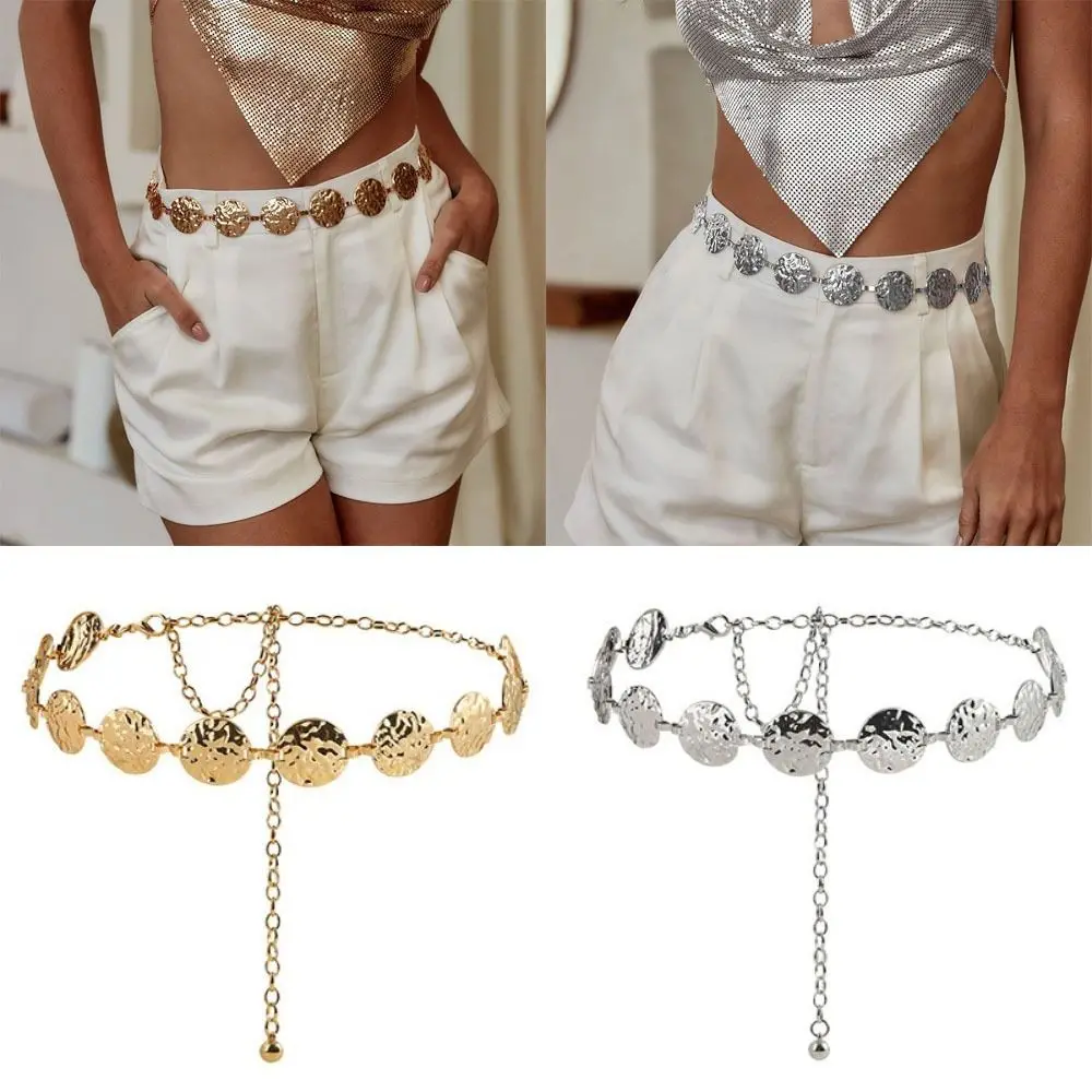 Fashion Retro Women's Waist Chain Luxury Style with Round Pendant Metal Waist Chain Versatile Punk Waist Chain
Fashion Retro Women's Waist Chain Luxury Style with Round Pendant Metal Waist Chain Versatile Punk Waist Chain