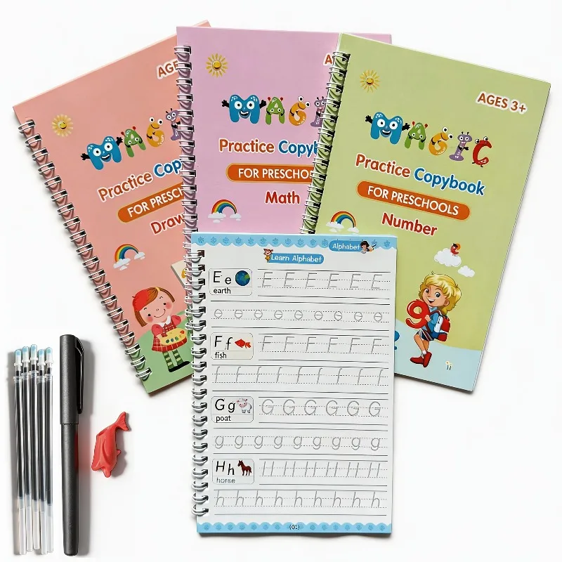 4 English Calligraphy Practice Sets Calligraphy Groove 4 Different Groove Numbers Books English Alphabet Writing Activity
4 English Calligraphy Practice Sets Calligraphy Groove 4 Different Groove Numbers Books English Alphabet Writing Activity