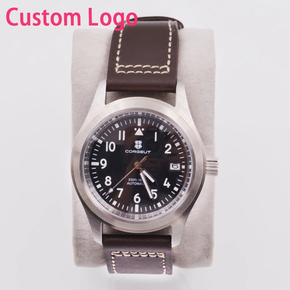 Corgeut 36mm/39mm Watch Men Black Dial Silver Case NH35 Mechanical Automatic Movement Watches custom
Corgeut 36mm/39mm Watch Men Black Dial Silver Case NH35 Mechanical Automatic Movement Watches custom