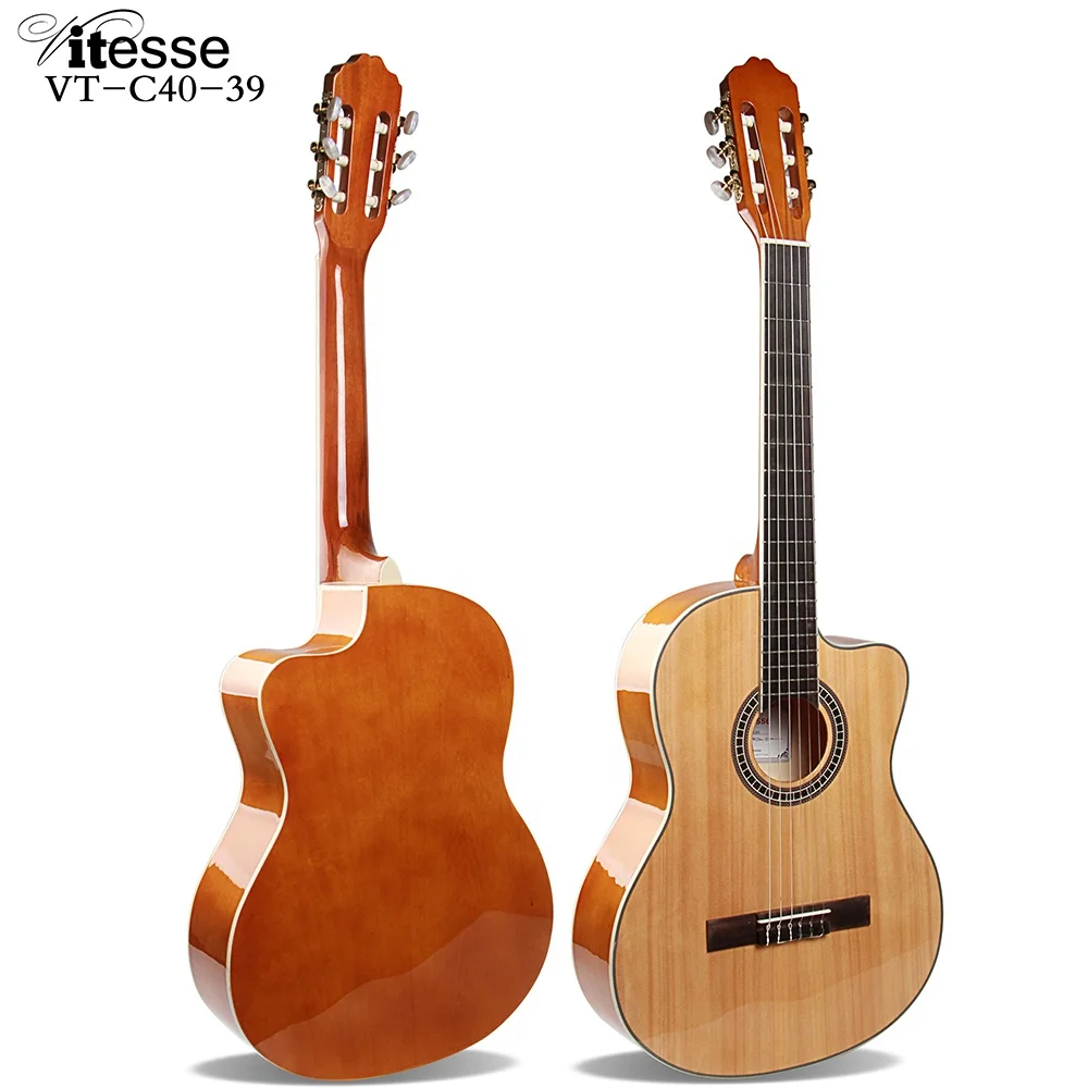 VT-C40-39 Vitesse Thin Cutaway Classical Guitar 39 Inch China Factory Good Price Guitar
VT-C40-39 Vitesse Thin Cutaway Classical Guitar 39 Inch China Factory Good Price Guitar