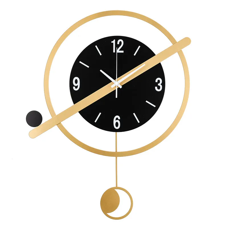 Light luxury living room decoration wall clock home fashion modern atmosphere personality creative Nordic clock
Light luxury living room decoration wall clock home fashion modern atmosphere personality creative Nordic clock