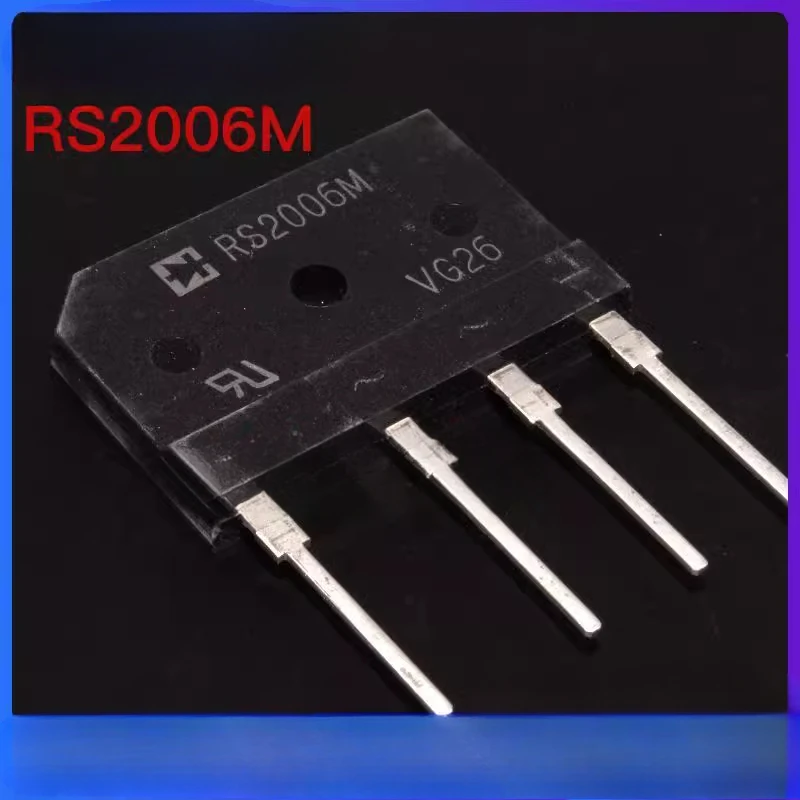 5PCS/LOT RS2006M SINGLE-PHASE GLASS PASSIVATED SILICON BRIDGE RECTIFIER VOLTAGE RANGE 50 To 1000 Volts CURRENT 20 Amperes 
5PCS/LOT RS2006M SINGLE-PHASE GLASS PASSIVATED SILICON BRIDGE RECTIFIER VOLTAGE RANGE 50 To 1000 Volts CURRENT 20 Amperes