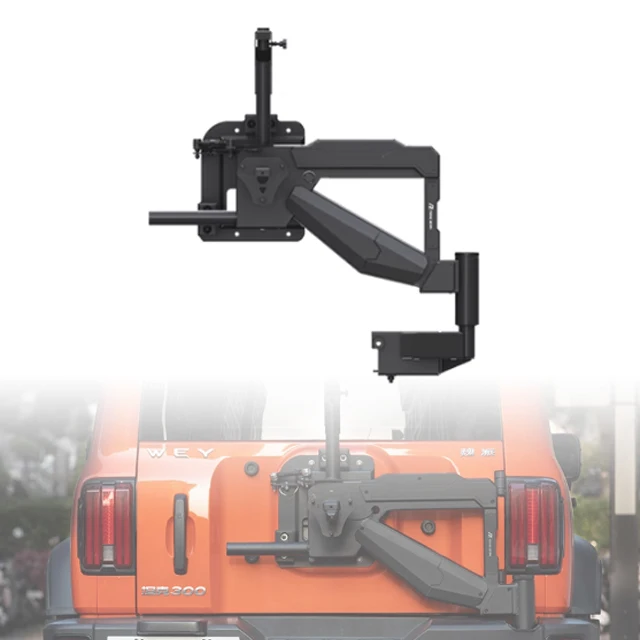 4X4 Off Road Modification Accessories Steel Spare Tire Mounting Bracket Rear Tire Carrier for GWM Tank 300
4X4 Off Road Modification Accessories Steel Spare Tire Mounting Bracket Rear Tire Carrier for GWM Tank 300