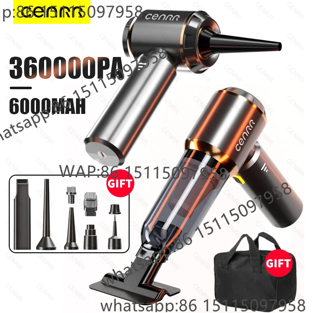 CENRR 360000PA Автомобильный пылесос с сильным всасыванием Беспроводной беспроводной очиститель Портативный ручной пылесос Чистящая машина
CENRR 360000PA Автомобильный пылесос с сильным всасыванием Беспроводной беспроводной очиститель Портативный ручной пылесос Чистящая машина