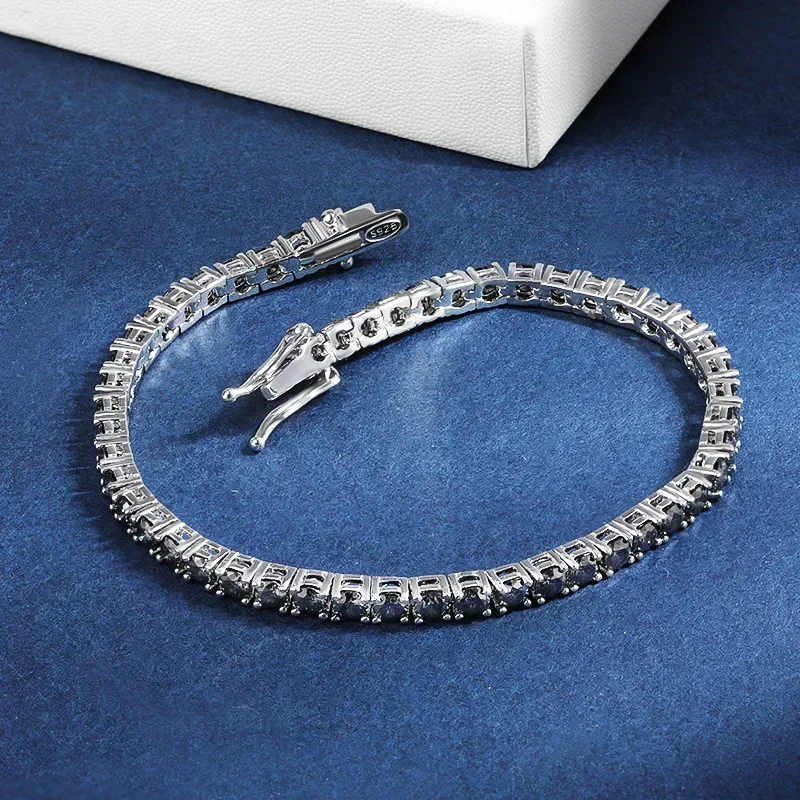 3/4/5/6.5mm Gray Moissanite Tennis Bracelets For Women Men GRA Certified S925 Silver Hand Chain Hip Hop Fashion Jewelry
3/4/5/6.5mm Gray Moissanite Tennis Bracelets For Women Men GRA Certified S925 Silver Hand Chain Hip Hop Fashion Jewelry