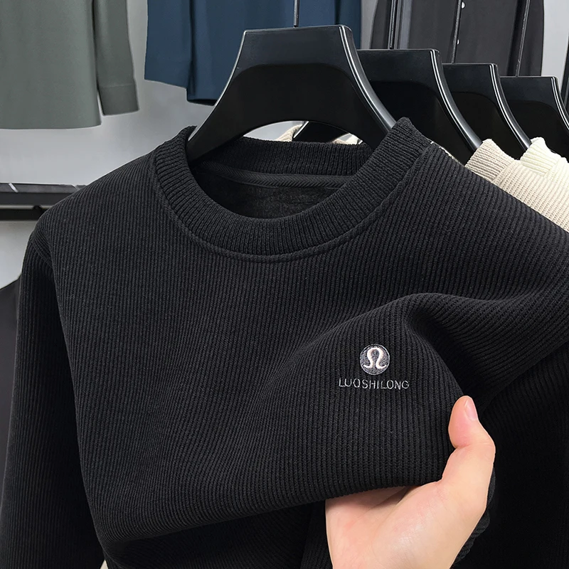 Round Neck Hoodie Men's Winter New Item with Plush Warm Base Top Loose Casual Long Sleeved T-shirt Men's Clothing
Round Neck Hoodie Men's Winter New Item with Plush Warm Base Top Loose Casual Long Sleeved T-shirt Men's Clothing