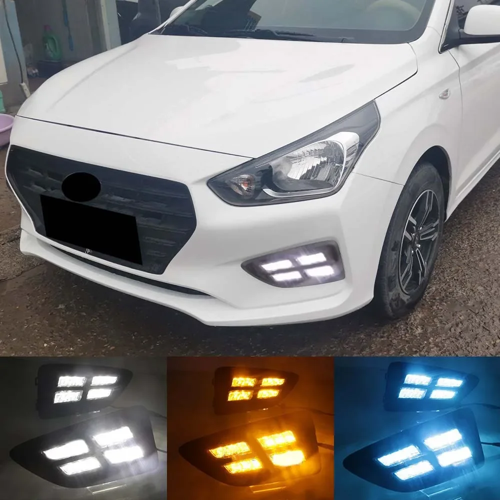 LED front bumper light Day Light Fog light turn signal for Hyundai Verna 2017 2018 2019 2020 2021
LED front bumper light Day Light Fog light turn signal for Hyundai Verna 2017 2018 2019 2020 2021