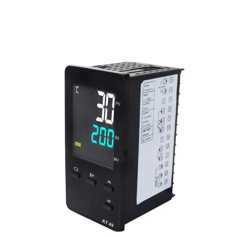 Интеллектуальный PID-регулятор температуры для печи KT49 с двойным реле SSR, несколькими входами и ЖК-дисплеем, с датчиком
Интеллектуальный PID-регулятор температуры для печи KT49 с двойным реле SSR, несколькими входами и ЖК-дисплеем, с датчиком