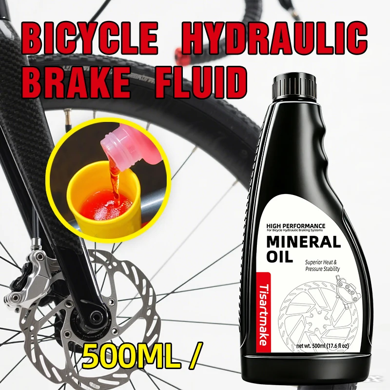 500ml Bike Brake Mineral Oil Ideal for Shimano and Tektro Hydraulic Brake Systems Mountain Bike Accessories
500ml Bike Brake Mineral Oil Ideal for Shimano and Tektro Hydraulic Brake Systems Mountain Bike Accessories
