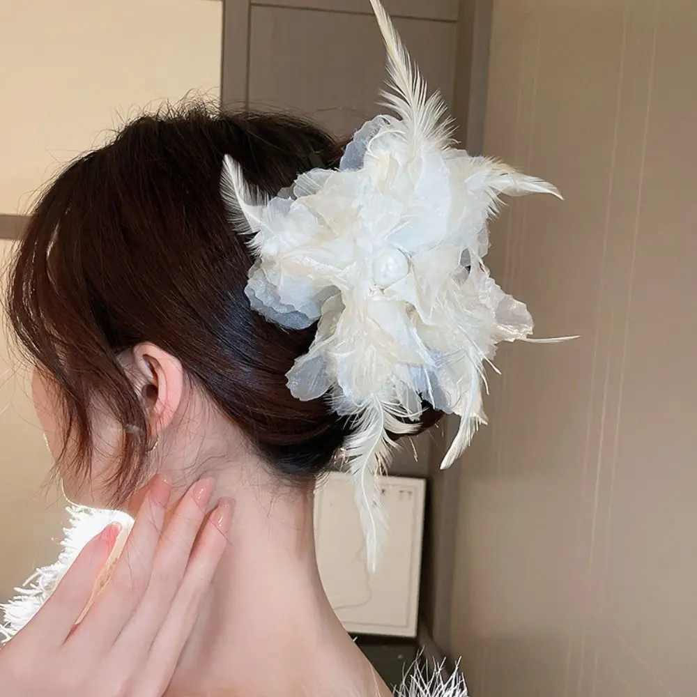 Feather Shark Clip Crab Clip Mesh For Female Hair Accessories Korean Style Spring Clip Women Hair Clips Flower Hair Claw
Feather Shark Clip Crab Clip Mesh For Female Hair Accessories Korean Style Spring Clip Women Hair Clips Flower Hair Claw