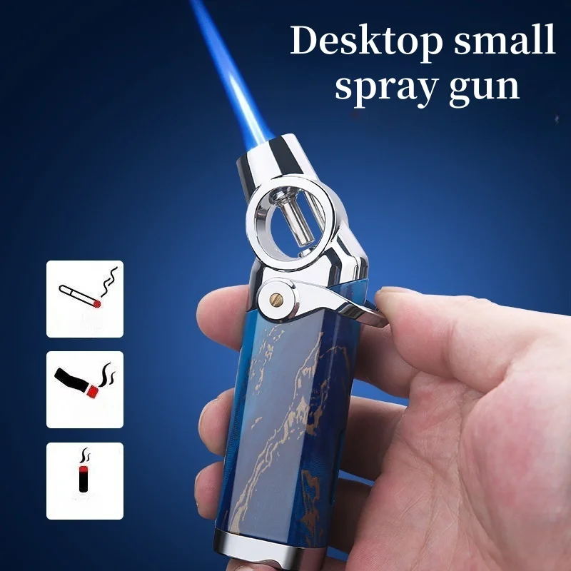 Honest Metal Windproof Straight Blue Flame Small Spray Gun Visible Air Window Inflatable Cigar Lighter Exquisite Gift Box
Honest Metal Windproof Straight Blue Flame Small Spray Gun Visible Air Window Inflatable Cigar Lighter Exquisite Gift Box