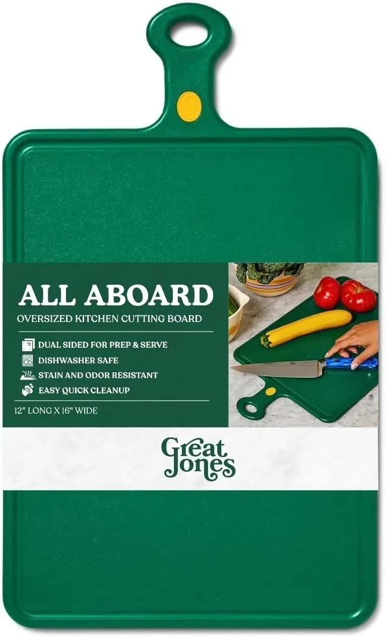 All Aboard Oversized Kitchen Cutting Board – Reversible Prep & Serve Board with Juice Groove | Lightweight & BPA-Free |
All Aboard Oversized Kitchen Cutting Board – Reversible Prep & Serve Board with Juice Groove | Lightweight & BPA-Free |