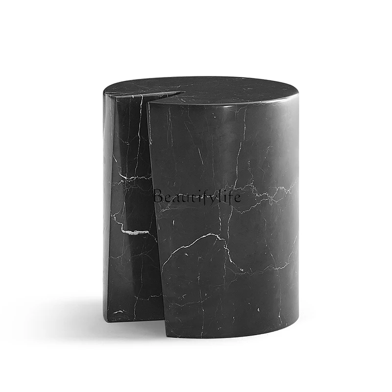 Light luxury black and white root marble round edge table minimalist small coffee table
Light luxury black and white root marble round edge table minimalist small coffee table