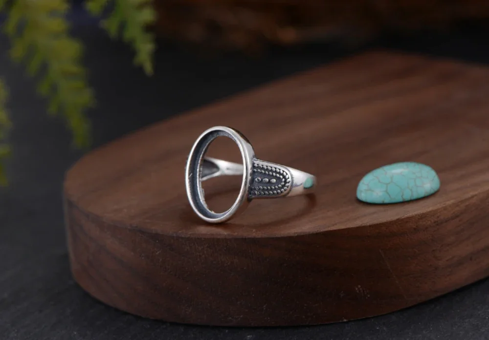 Ring Blank (10x14mm Oval Blank) Adjustable Thai Sterling Silver Ring Setting Oval Cabochon Ring Base
Ring Blank (10x14mm Oval Blank) Adjustable Thai Sterling Silver Ring Setting Oval Cabochon Ring Base