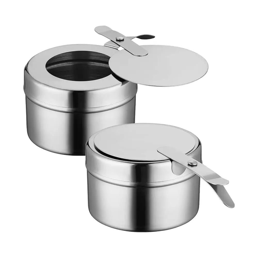 Fuel Holder For Chafer, 2Pcs Stainl Steel Chafing Fuel Holder With Cover For Chafing Dishes, Buffet Barbecue Party Events
Fuel Holder For Chafer, 2Pcs Stainl Steel Chafing Fuel Holder With Cover For Chafing Dishes, Buffet Barbecue Party Events