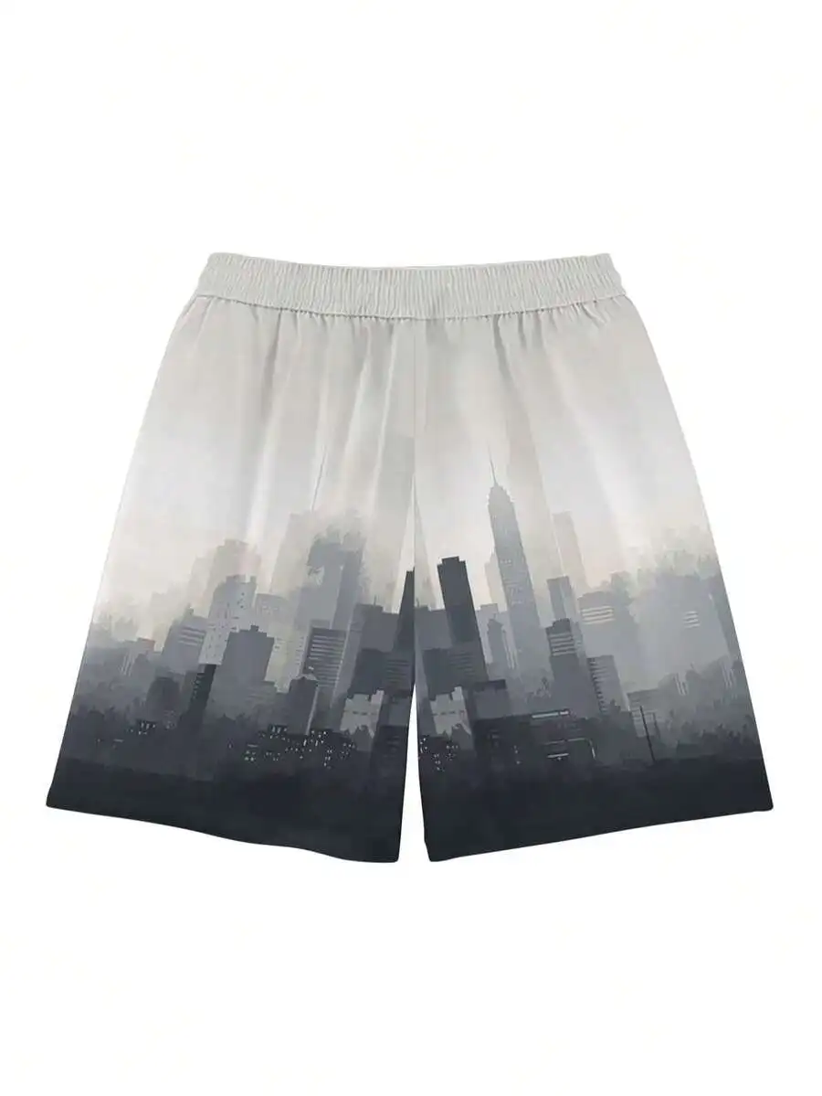 Mens Urban Print Loose Athletic Shorts Minimalist Casual Style
Mens Urban Print Loose Athletic Shorts Minimalist Casual Style