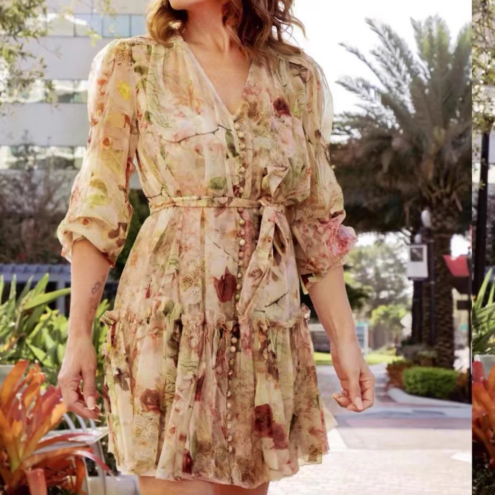 Painted Design Dress Printed Two Piece Set Single Breasted Lace Up Dresses for Women Vintage Korean Fashion Clothing Sexy Style
Painted Design Dress Printed Two Piece Set Single Breasted Lace Up Dresses for Women Vintage Korean Fashion Clothing Sexy Style