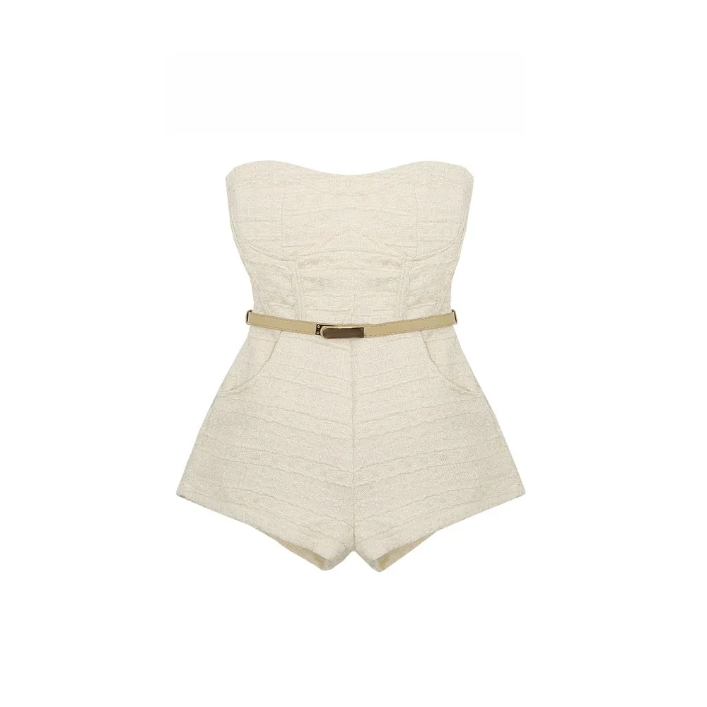 Sexy One-Piece Short Pants Women's Strapless Pure Desire Hot Girl A-Line Shorts Romper High Waist Short Length Casual Pants
Sexy One-Piece Short Pants Women's Strapless Pure Desire Hot Girl A-Line Shorts Romper High Waist Short Length Casual Pants