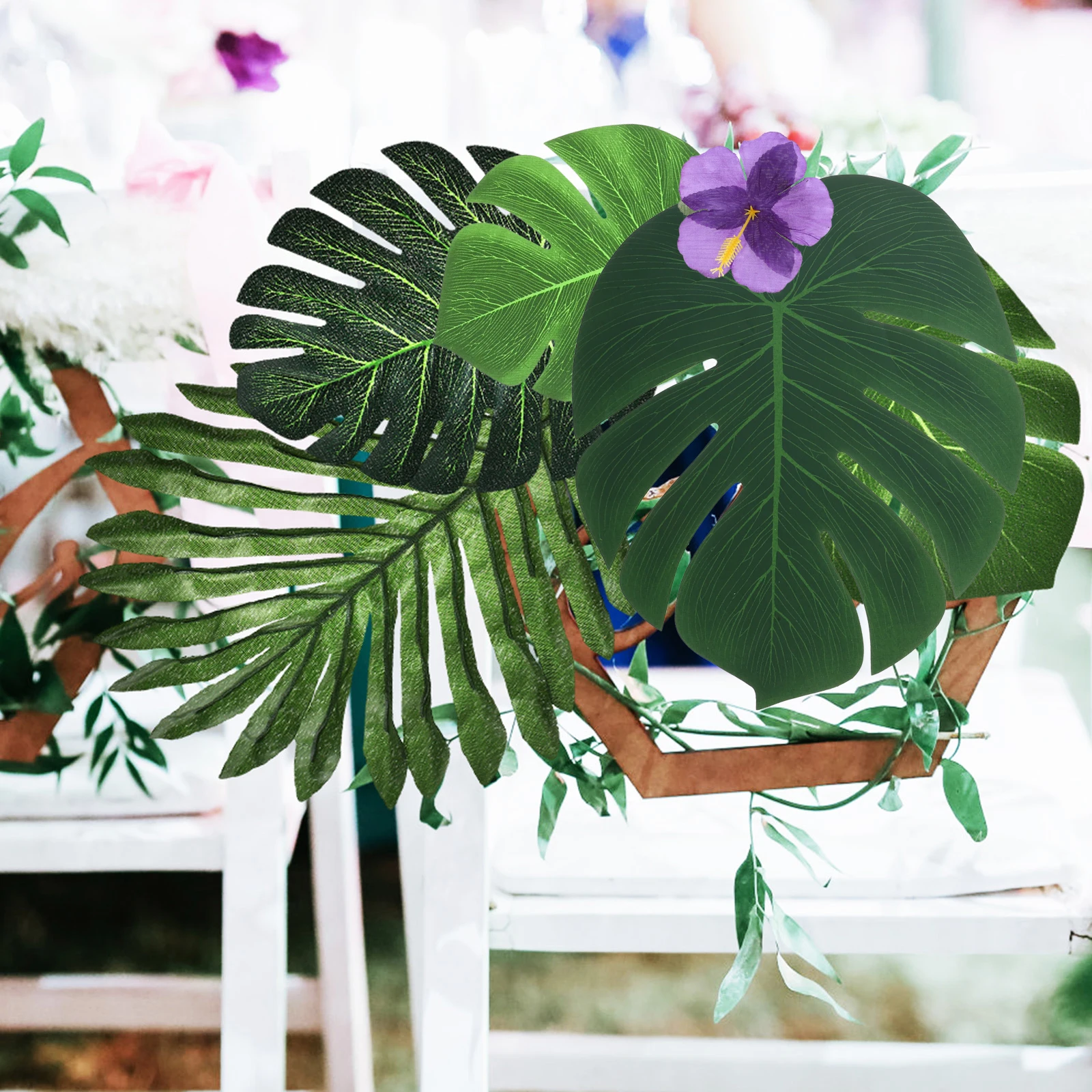 1Set Tropical Table Decoration Set Dining Table Centerpiece Artificial Monstera Leaves Fake Tropical Plant Party Favors
1Set Tropical Table Decoration Set Dining Table Centerpiece Artificial Monstera Leaves Fake Tropical Plant Party Favors