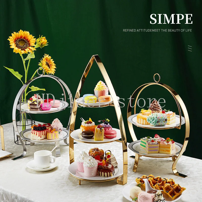 European style! Stainless steel three-tier afternoon tea snack rack, an elegant choice for high-end restaurants and hotels
European style! Stainless steel three-tier afternoon tea snack rack, an elegant choice for high-end restaurants and hotels