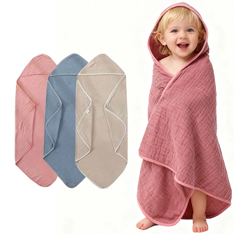 Cotton Gauze Baby Bathrobe Hooded Bath Towel Swimming Shower Soft Newborn Baby Swaddle Blankets infant Wrap Receiving Blanket
Cotton Gauze Baby Bathrobe Hooded Bath Towel Swimming Shower Soft Newborn Baby Swaddle Blankets infant Wrap Receiving Blanket