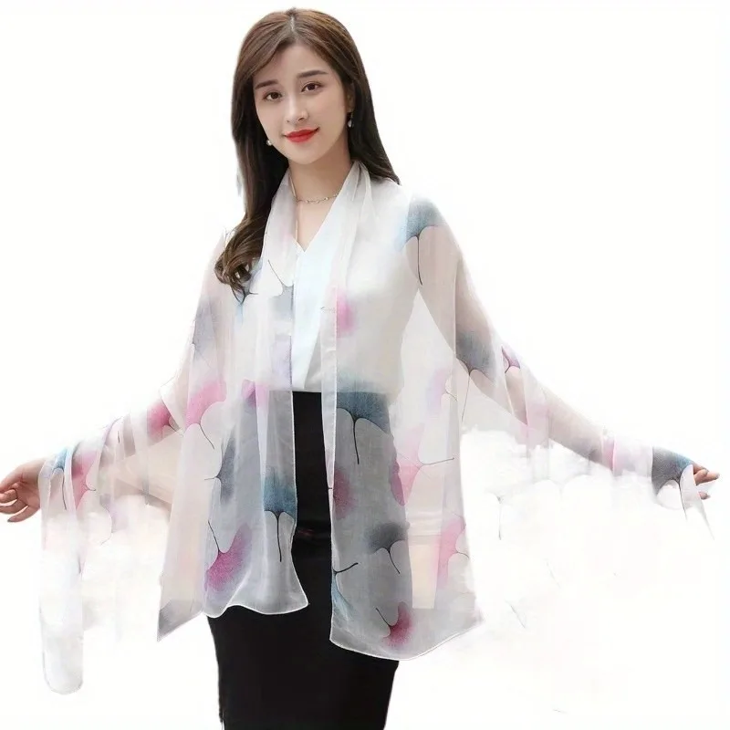 Lightweight Large 100% Mulberry Silk Chiffon Scarf for Women Oblong Shawl Neck Scarf Beach Wrap Headscarf Gift Pack Pink Leaf
Lightweight Large 100% Mulberry Silk Chiffon Scarf for Women Oblong Shawl Neck Scarf Beach Wrap Headscarf Gift Pack Pink Leaf