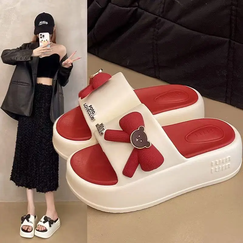 New fashion brand bear slippers women's thick sole mules clogs home slides shoes woman outdoor bow slippers platform scuff shoes
New fashion brand bear slippers women's thick sole mules clogs home slides shoes woman outdoor bow slippers platform scuff shoes
