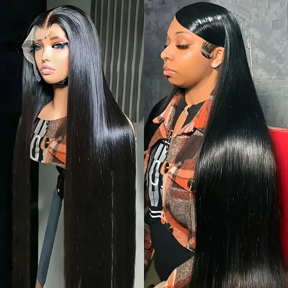 30 Inch Brazilan Straight 13x4 13x6 HD Lace Front Wigs Human Hair 250% Density Remy 360 Full Lace Wigs Pre cut for Black Women
30 Inch Brazilan Straight 13x4 13x6 HD Lace Front Wigs Human Hair 250% Density Remy 360 Full Lace Wigs Pre cut for Black Women