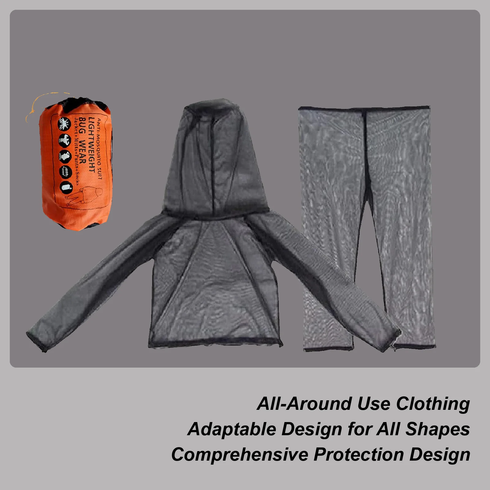 Fly Suit Full Body Fly Protection Jacket Breathable Mesh Clothing Soft Lightweight Pants For Camping Hiking Backpacking Outdoor
Fly Suit Full Body Fly Protection Jacket Breathable Mesh Clothing Soft Lightweight Pants For Camping Hiking Backpacking Outdoor