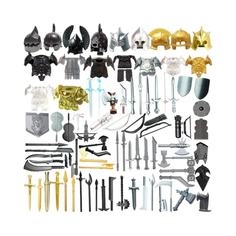 Medieval Knight Armory Armor Packs MOC Building Blocks Weapons Parts Model Bricks Toys Compatible With LEGO
Medieval Knight Armory Armor Packs MOC Building Blocks Weapons Parts Model Bricks Toys Compatible With LEGO