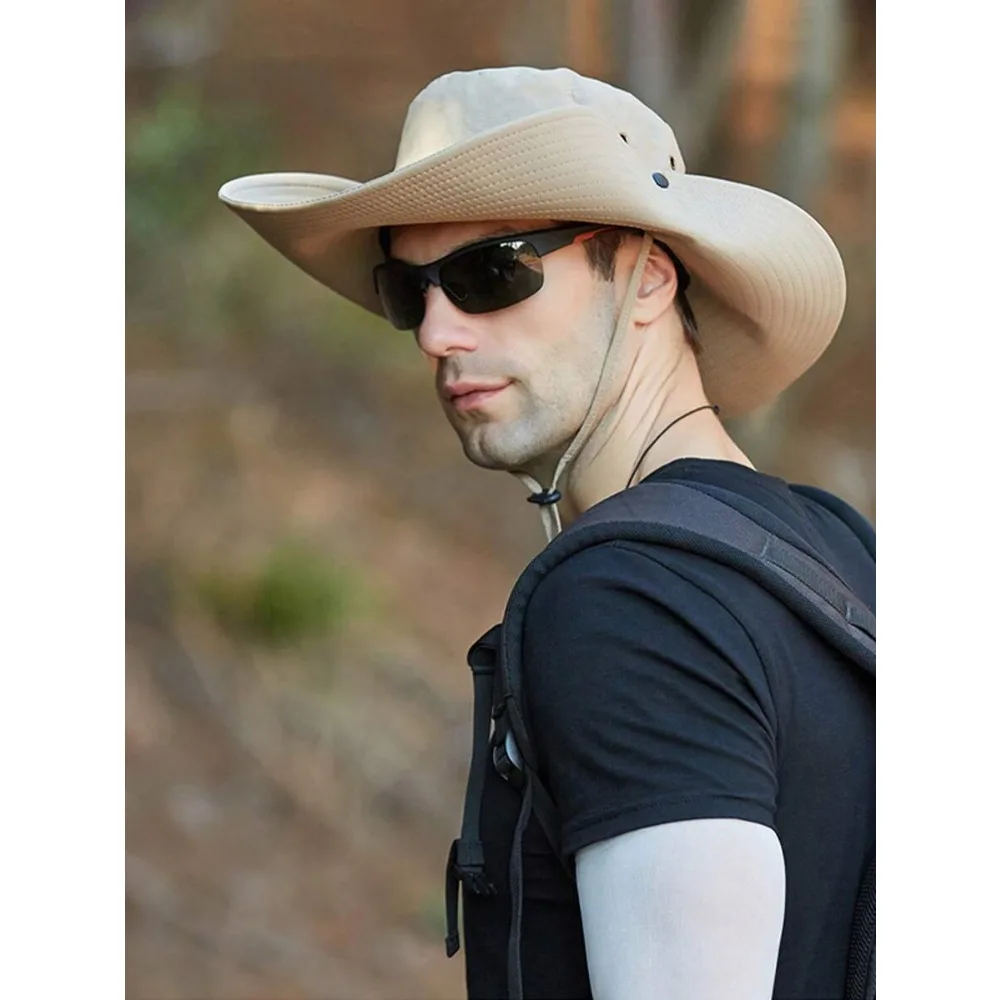 1pc Men's Oversized Brim Sun Hat, Outdoor Fishing Cap, UV Protection, Suitable For Spring & Summer
1pc Men's Oversized Brim Sun Hat, Outdoor Fishing Cap, UV Protection, Suitable For Spring & Summer