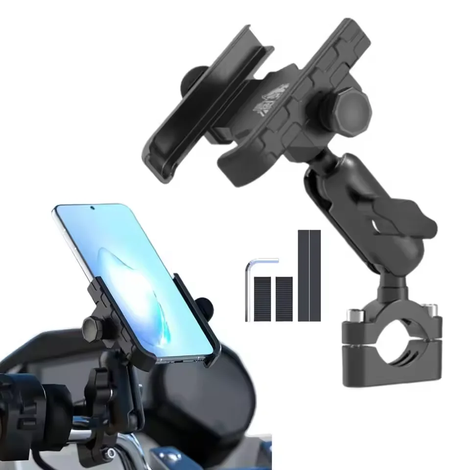 Aluminum Alloy Motorcycle Phone Holder Anti-Shake Motorcycle Phone Mount Adjustable Phone Stand GPS Bracket for Motorcycle Bike
Aluminum Alloy Motorcycle Phone Holder Anti-Shake Motorcycle Phone Mount Adjustable Phone Stand GPS Bracket for Motorcycle Bike