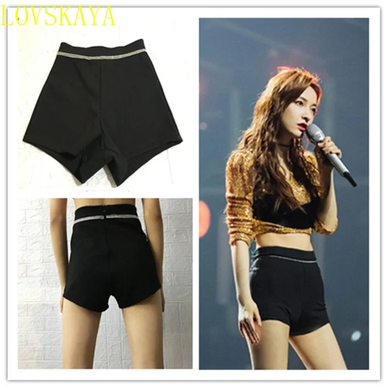 Women's short top jazz dancer street clothing hip-hop elastic spicy girl tight shorts stage clothing sexy dancer clothing
Women's short top jazz dancer street clothing hip-hop elastic spicy girl tight shorts stage clothing sexy dancer clothing