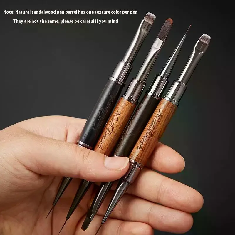 Sandalwood Line Nail Art Pen Double Headed Brush Nail Construction Pen High Quality Paintings Pen Nail Tools BHL1175-cat
Sandalwood Line Nail Art Pen Double Headed Brush Nail Construction Pen High Quality Paintings Pen Nail Tools BHL1175-cat