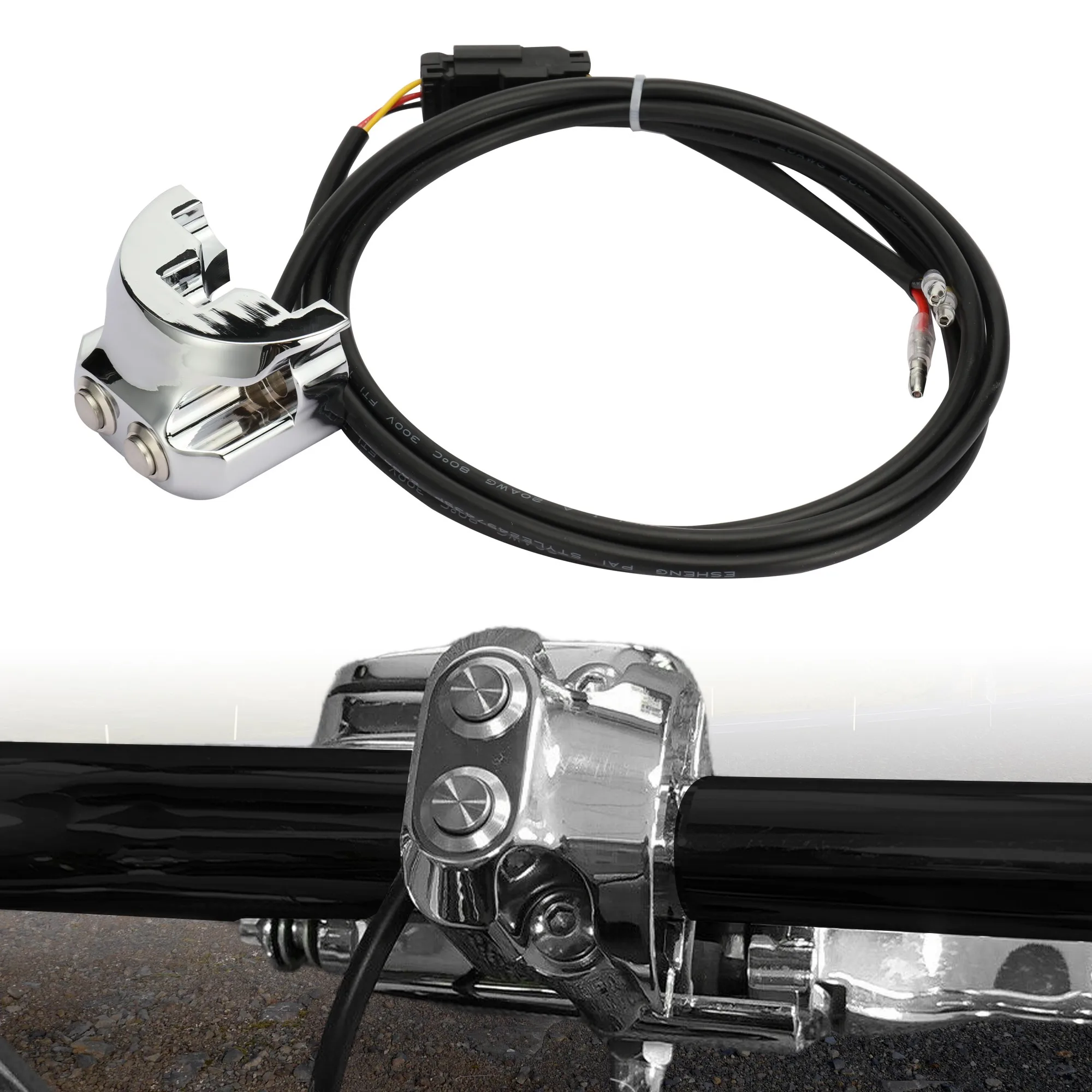 1" Handlebar Switch Air Ride Suspension Control Kit for Harley Dyna & V-Rod & Sportster with AERO Systems Legend AIR & AIR-A Kit
1" Handlebar Switch Air Ride Suspension Control Kit for Harley Dyna & V-Rod & Sportster with AERO Systems Legend AIR & AIR-A Kit