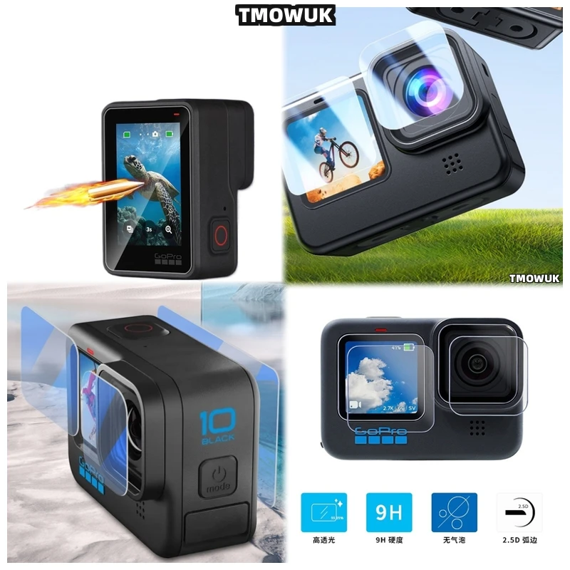 For GoPro Hero12 11 10 9 Tempered Glass Screen Lens Guard HD 9H Anti-Scratch Cover Front & Back
For GoPro Hero12 11 10 9 Tempered Glass Screen Lens Guard HD 9H Anti-Scratch Cover Front & Back