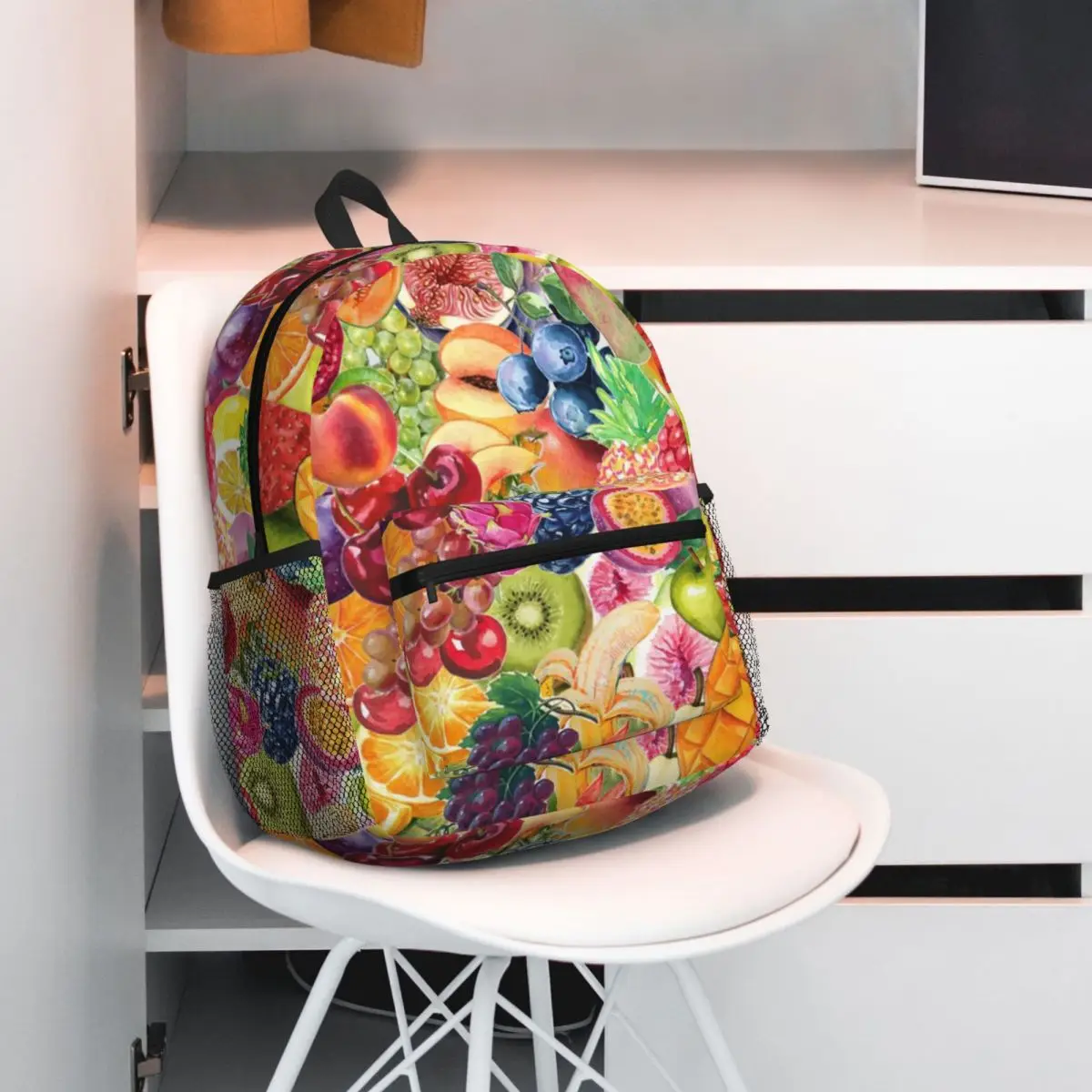 Fruit Print With Strawberries Grapes Apples Kiwi Lemon Grapefruit Backpack Student BookBag School Bag Shoulder Bags for Unisex
Fruit Print With Strawberries Grapes Apples Kiwi Lemon Grapefruit Backpack Student BookBag School Bag Shoulder Bags for Unisex