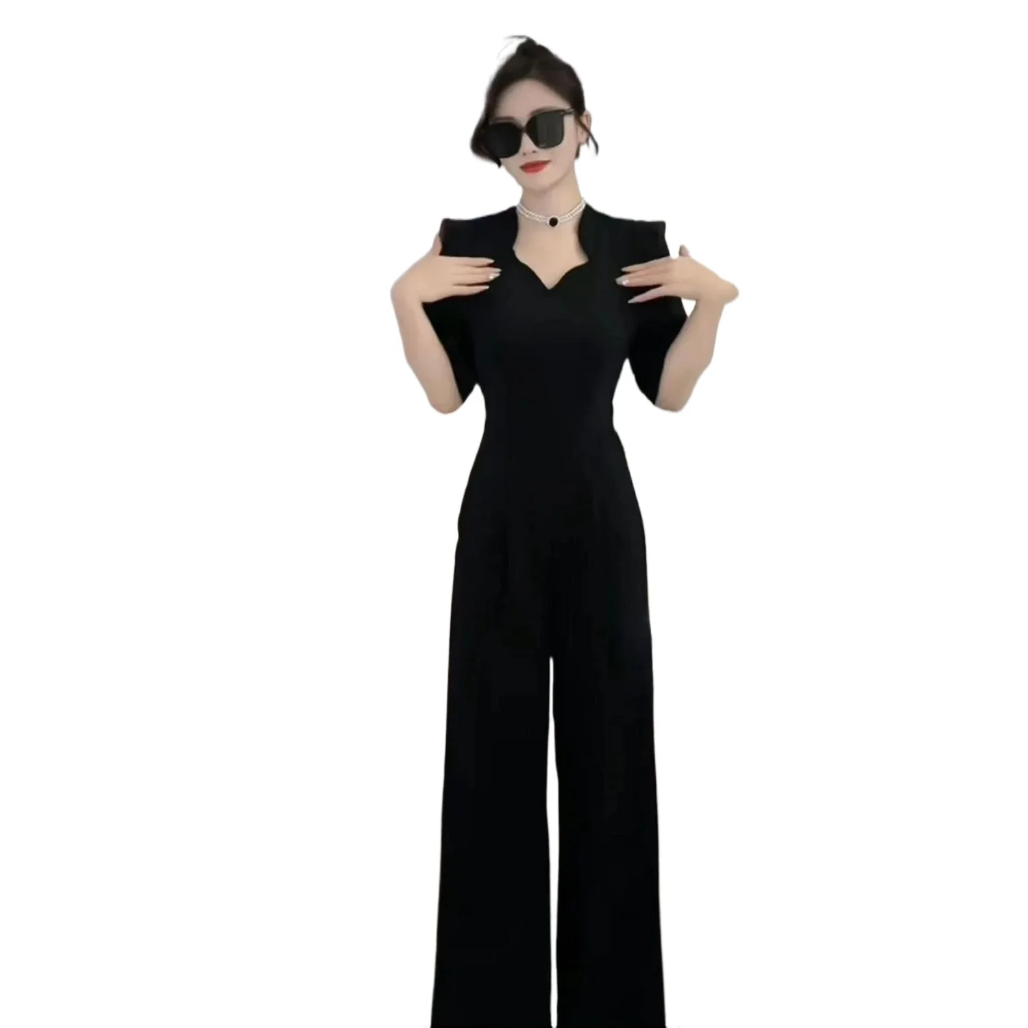 2026 Summer Women Jumpsuits Fashion New Thin Jumpsuit V-neck High Waisted Wide Pants Jumpsuit
2026 Summer Women Jumpsuits Fashion New Thin Jumpsuit V-neck High Waisted Wide Pants Jumpsuit